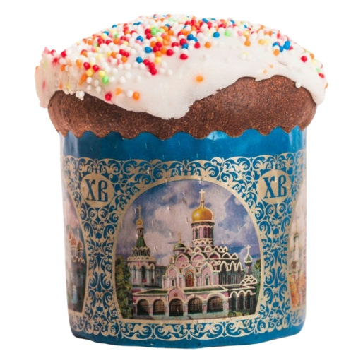 Кулич с глазурью (сдоба Столичная) 100г САМПО