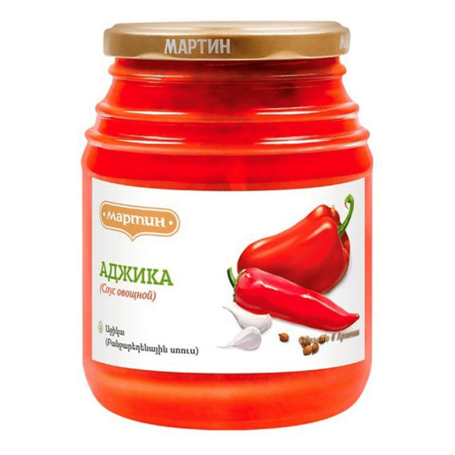 Аджика соус овощной ст/б 360г МАРТИН