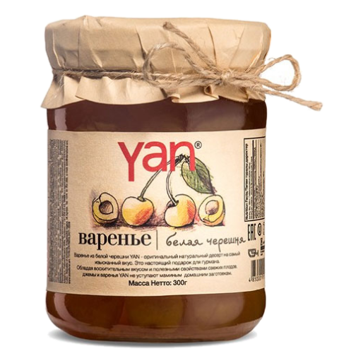Варенье из белой черешни 300г YAN