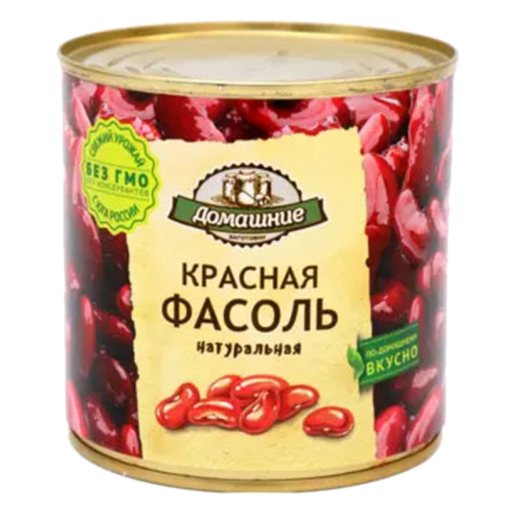 Фасоль красная натуральная ж/б 400г ТМ "Домашние заготовки"