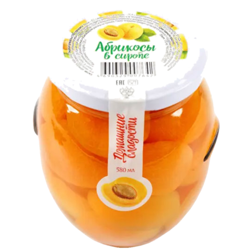 Абрикосы в сиропе ст/б 530г ТМ "Домашние сладости"