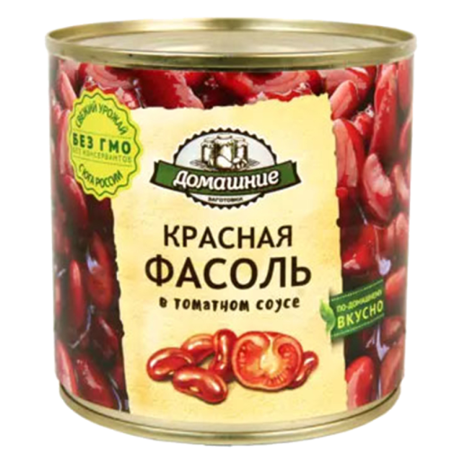 Фасоль красная в томатном соусе ж/б 400г ТМ "Домашние заготовки"